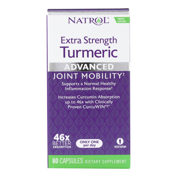Natrol Turmeric Capsules - Extra Strength - 60 Count - Vita-Shoppe.com
