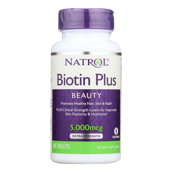 Natrol Biotin Plus With Lutein Capsules - 60 Count - Vita-Shoppe.com