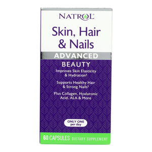 Natrol Skin Hair And Nails With Lutein Capsules - 60 Count - Vita-Shoppe.com