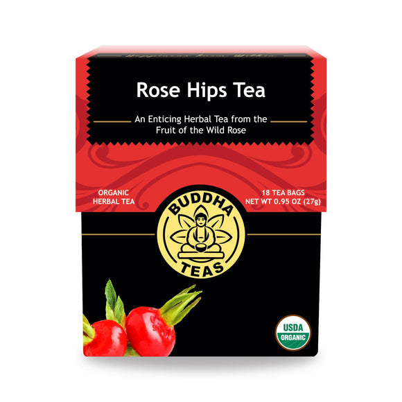 Buddha Teas - Organic Tea - Rosehips - Case Of 6 - 18 Count - Vita-Shoppe.com