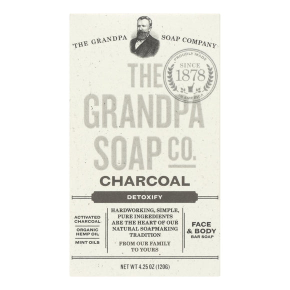 Grandpa Soap Soap - Charcoal - 4.25 Oz - Vita-Shoppe.com