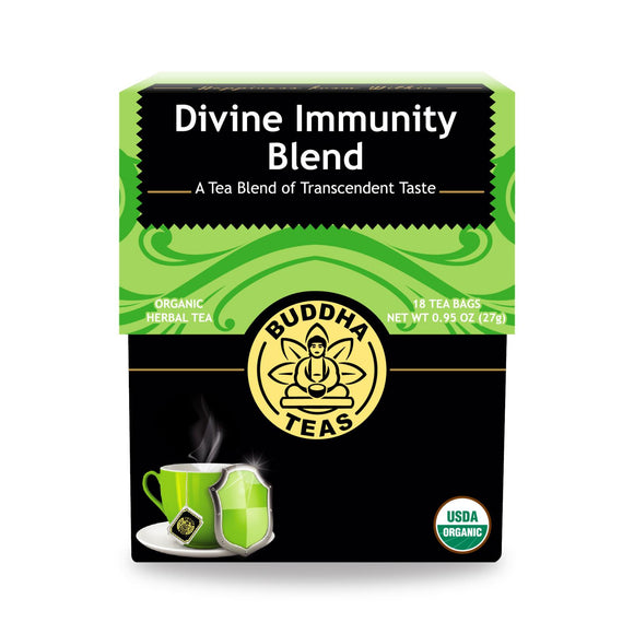 Buddha Teas - Organic Tea - Divine Immunity - Case Of 6 - 18 Count - Vita-Shoppe.com