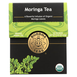 Buddha Teas - Organic Tea - Moringa - Case Of 6 - 18 Bags - Vita-Shoppe.com