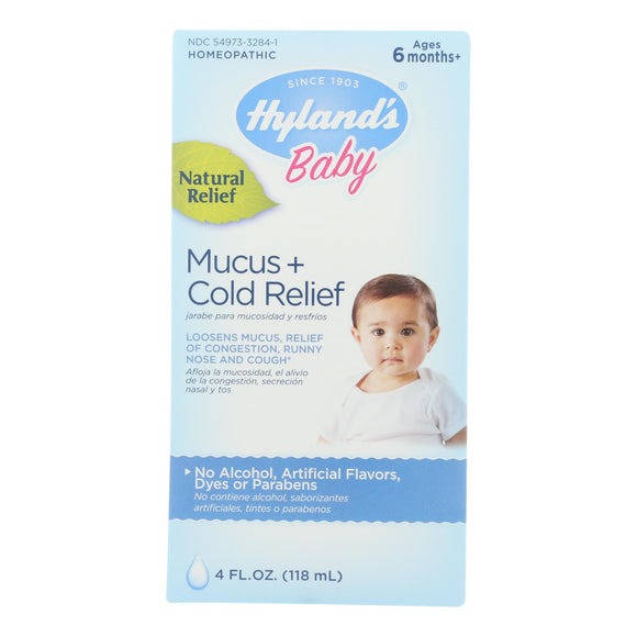 Hyland's Baby Mucous And Cold Relief Homeopathic Medicine  - 1 Each - 4 Oz - Vita-Shoppe.com