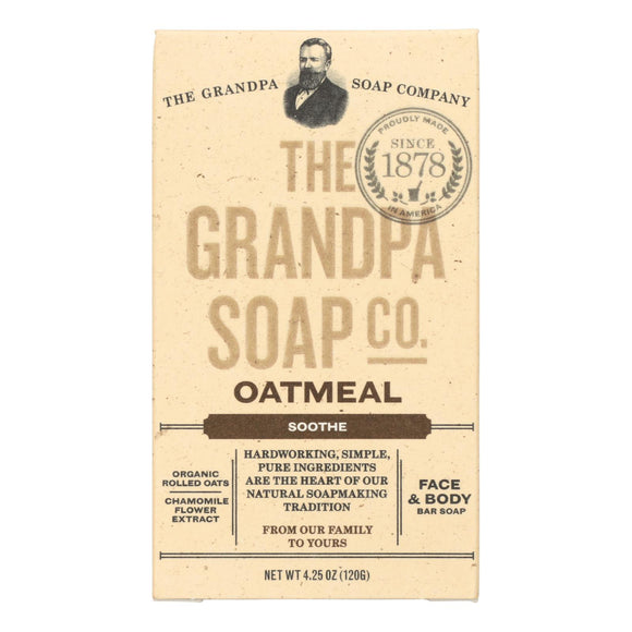 Grandpa Soap Bar Soap - Oatmeal - 4.25 Oz - Vita-Shoppe.com