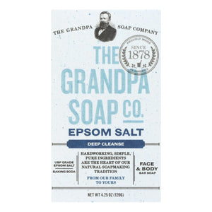 Grandpa Soap Bar Soap - Epsom Salt - 4.25 Oz - Vita-Shoppe.com