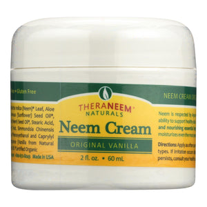 Theraneem Naturals Original Vanilla Neem Cream  - 1 Each - 2 Fz - Vita-Shoppe.com