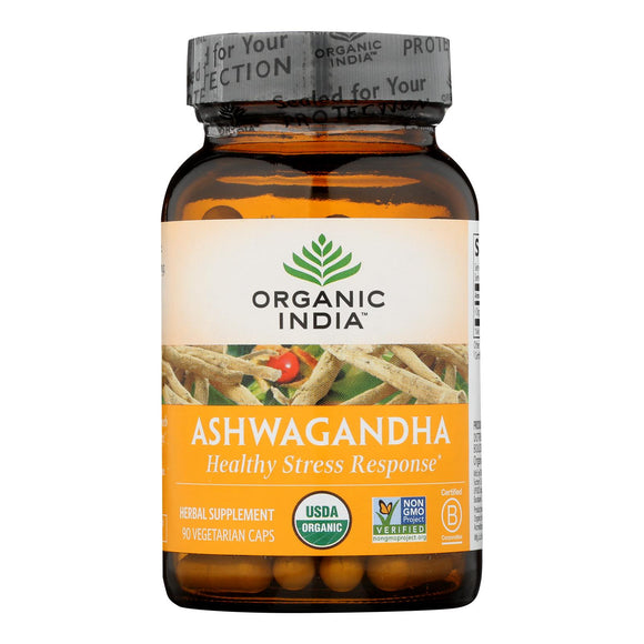 Organic India Wellness Supplements, Ashwagandha  - 1 Each - 90 Vcap - Vita-Shoppe.com