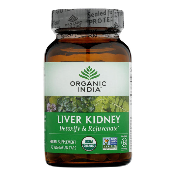 Organic India Usa Whole Herb Supplement, Liver Kidney  - 1 Each - 90 Vcap - Vita-Shoppe.com