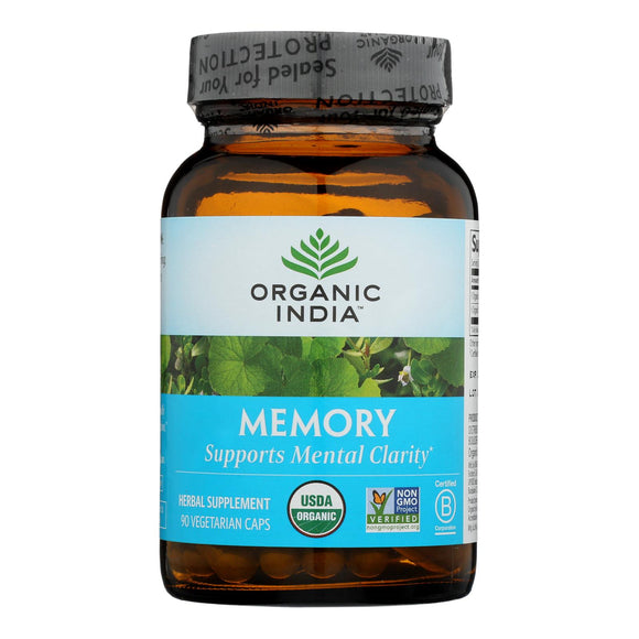 Organic India Memory Supplement, Mental Clarity  - 1 Each - 90 Vcap - Vita-Shoppe.com