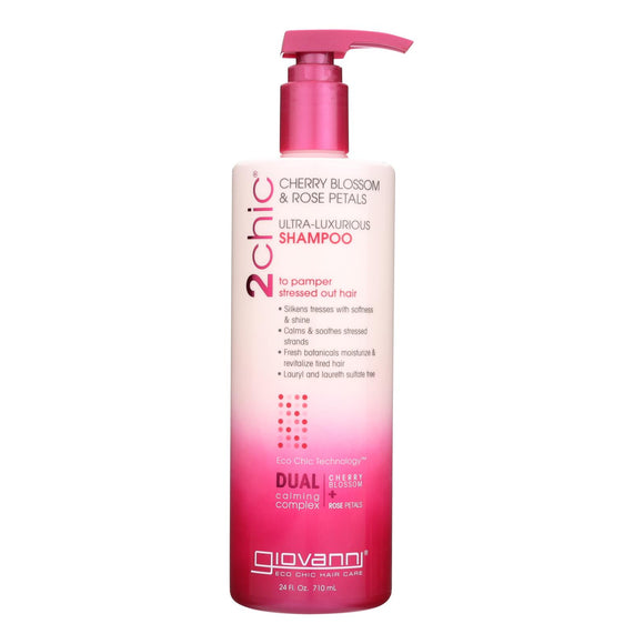 Giovanni Hair Care Products 2chic - Shampoo - Cherry Blossom And Rose Petals - 24 Fl Oz - Vita-Shoppe.com