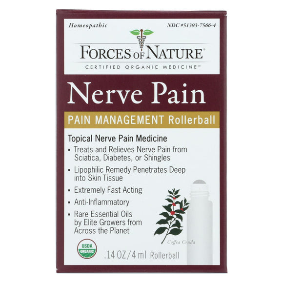 Forces Of Nature Nerve Pain Management Rollerball Activator Topical Medicine  - 1 Each - 4 Ml - Vita-Shoppe.com
