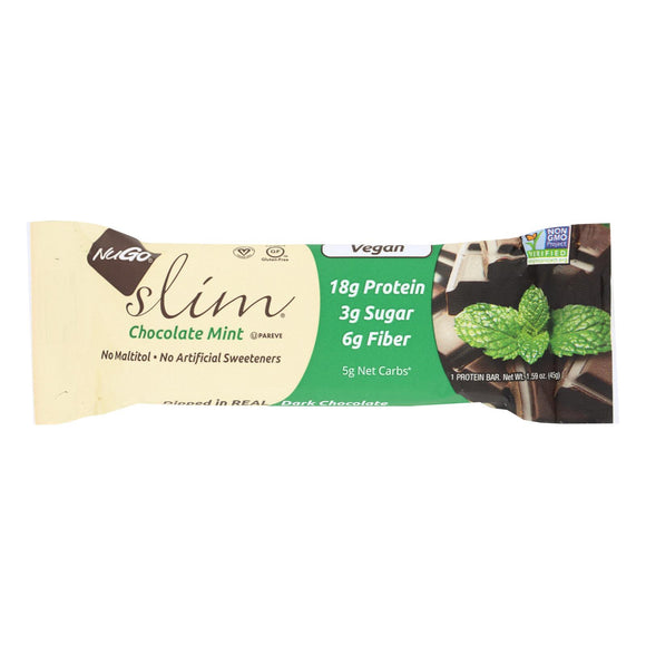 Nugo Nutrition Bar Nugo Slim Bar - Chocolate Mint - Case Of 12 - 1.59 Oz - Vita-Shoppe.com