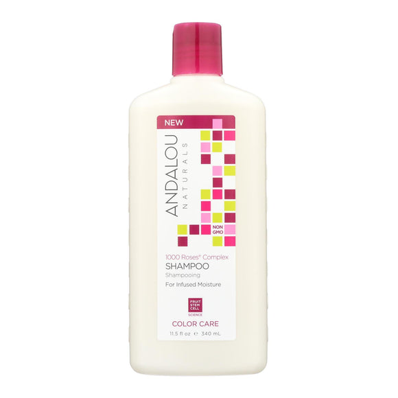 Andalou Naturals Color Care Shampoo -1000 Roses Complex - 11.5 Fl Oz - Vita-Shoppe.com