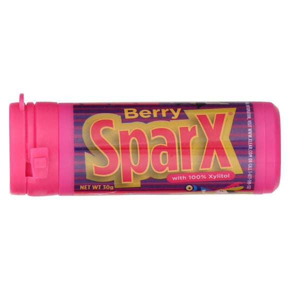 Sparx Candies - Berry - Xylitol - Case Of 6 - 30 Grm - Vita-Shoppe.com