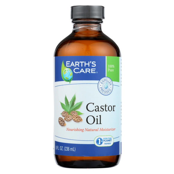Earth's Care - Castor Oil - 1 Each - 8 Oz - Vita-Shoppe.com