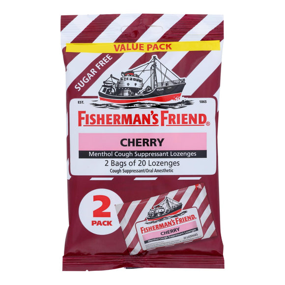 Fisherman's Friend - Loz Fat Free Cherry Sugar Free - Case Of 12 - 40 Ct - Vita-Shoppe.com