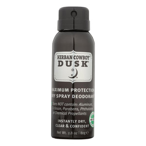 Herban Cowboy Deodorant, Dry Spray Dusk  - 1 Each - 2.8 Oz - Vita-Shoppe.com