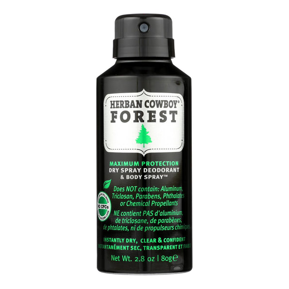 Herban Cowboy - Spray Dry Forest - 1 Each - 2.8 Oz - Vita-Shoppe.com