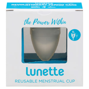 Lunette Reusable Menstrual Cup - Clear Size 2 - 1 Count - Vita-Shoppe.com