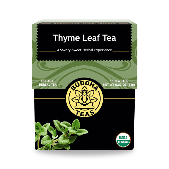 Buddha Teas - Organic Tea - Thyme Leaf - Case Of 6 - 18 Count - Vita-Shoppe.com