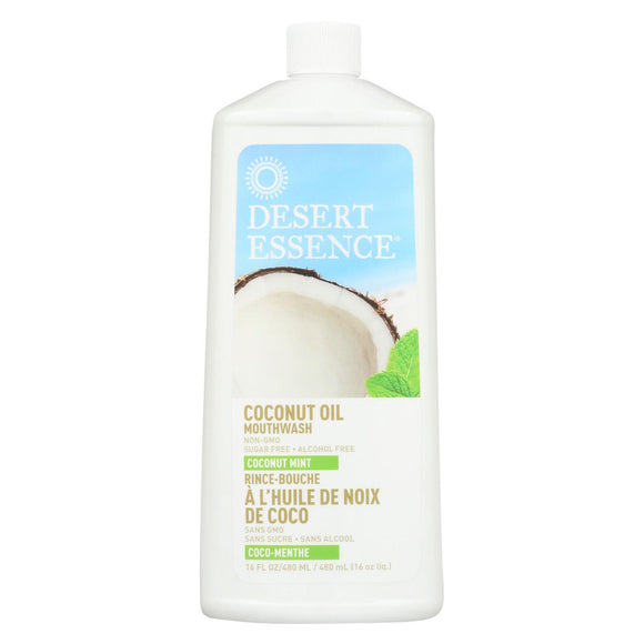Desert Essence Coconut Oil Mouthwash - Coconut Mint - 16 Fl Oz - Vita-Shoppe.com