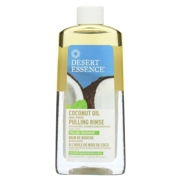 Desert Essence Pulling Rinse With Coconut Sesame And Sunflower Oils - 8 Fl Oz - Vita-Shoppe.com
