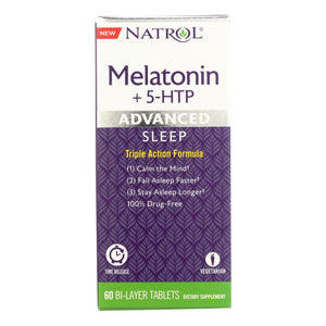 Natrol - Melatonin Advance +5 Htp - 1 Each - 60 Tab - Vita-Shoppe.com