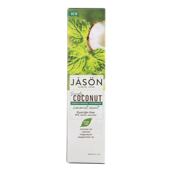 Jason Natural Products Strengthening Toothpaste - Coconut Mint - 4.2 Oz - Vita-Shoppe.com