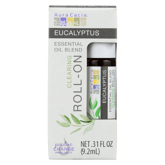 Aura Cacia Eucalyptus - Roll On - Oil - Case Of 4 - .31 Oz - Vita-Shoppe.com