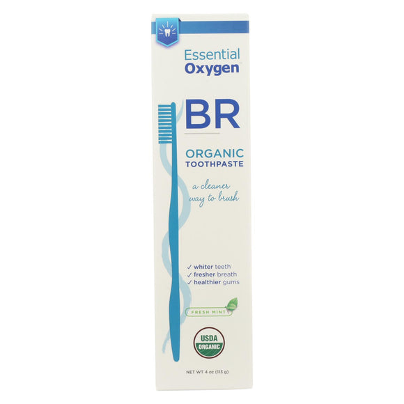 Essential Oxygen Toothpaste - Peppermint - Case Of 1 - 4 Oz. - Vita-Shoppe.com