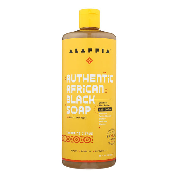 Alaffia - African Black Soap - Tangerine Citrus - 32 Fl Oz. - Vita-Shoppe.com