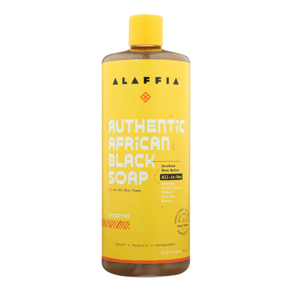 Alaffia - African Black Soap - Unscented - 32 Fl Oz. - Vita-Shoppe.com