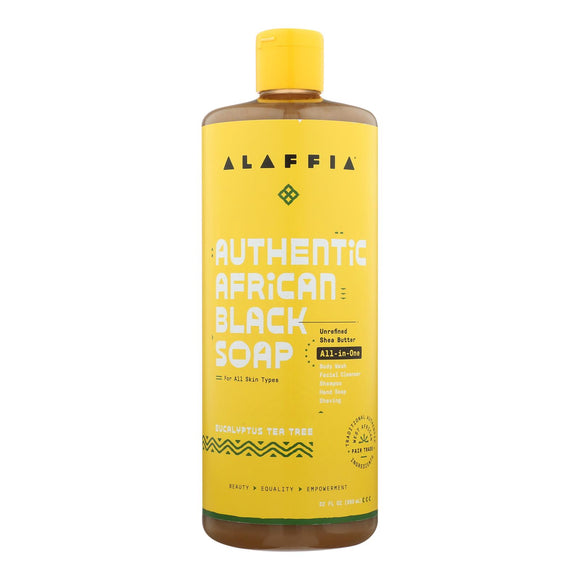 Alaffia - African Black Soap - Eucalyptus Tea Tree - 32 Fl Oz. - Vita-Shoppe.com