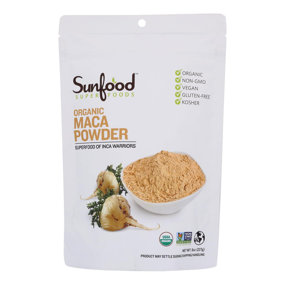 Sunfood - Maca Powder Organic - 1 Each -8 Oz - Vita-Shoppe.com