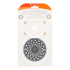 Full Circle Home - Sinksational Sink Strainer - Gray White - Case Of 6 - 1 Count - Vita-Shoppe.com