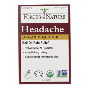 Forces Of Nature - Headache Pain Mngmt - 1 Each - 4 Ml - Vita-Shoppe.com
