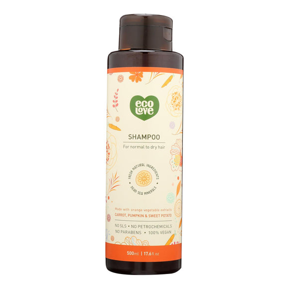 Ecolove - Shampoo Orange Veg Nrml&dry - 1 Each - 17.6 Fz - Vita-Shoppe.com