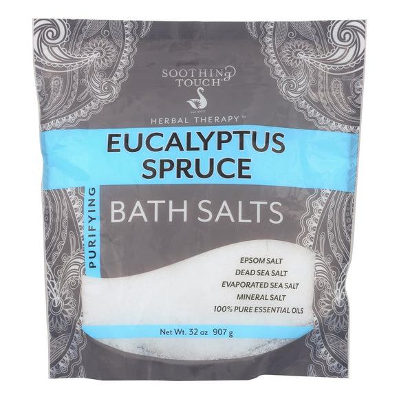 Soothing Touch Bath Salts - Eucalyptus Spruce - 32 Oz - Vita-Shoppe.com