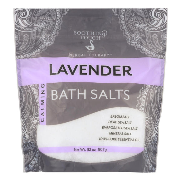 Soothing Touch Bath Salts - Lavender Calming - 32 Oz - Vita-Shoppe.com