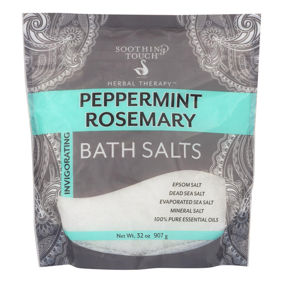 Soothing Touch Bath Salts - Peppermint Rosemary - 32 Oz - Vita-Shoppe.com