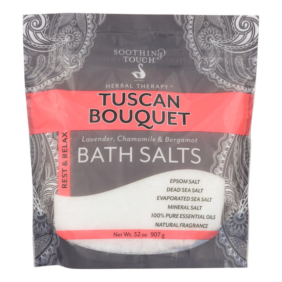 Soothing Touch Bath Salts - Rest & Relax Tuscan Bouquet - 32 Oz - Vita-Shoppe.com