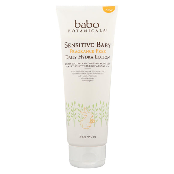 Babo Botanicals Lotion - Fragrance Free - Case Of 1 - 8 Fl Oz. - Vita-Shoppe.com