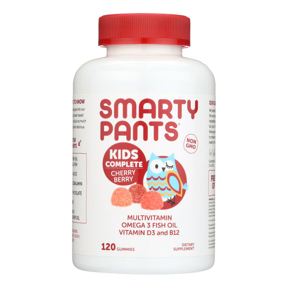 Smartypants Gummy Vitamin - Kids Complete - Cherry - 120 Count - Vita-Shoppe.com