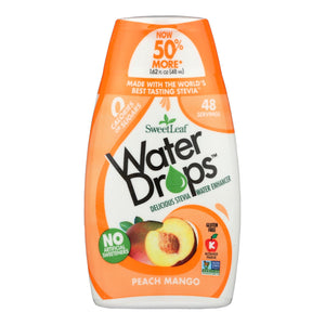 Sweet Leaf Water Drops - Peach Mango - 1.62 Fl Oz - Vita-Shoppe.com