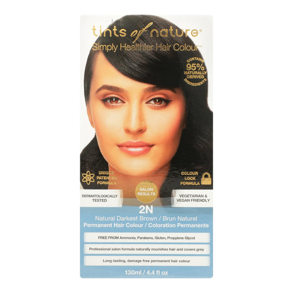 Tints Of Nature 2n Darkest Brown Hair Color  - 1 Each - 4.4 Fz - Vita-Shoppe.com