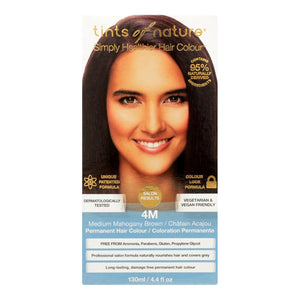 Tints Of Nature 4m Medium Mahogany Brown Hair Color  - 1 Each - 4.4 Fz - Vita-Shoppe.com