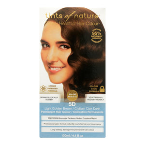 Tints Of Nature 5d Light Golden Brown Hair Color  - 1 Each - 4.4 Fz - Vita-Shoppe.com