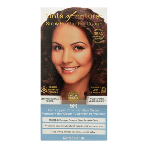 Tints Of Nature 5r Rich Copper Brown Hair Color  - 1 Each - 4.4 Fz - Vita-Shoppe.com