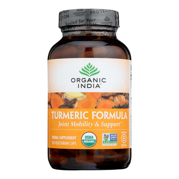 Organic India Usa Whole Herb Supplement, Tumeric  - 1 Each - 180 Vcap - Vita-Shoppe.com